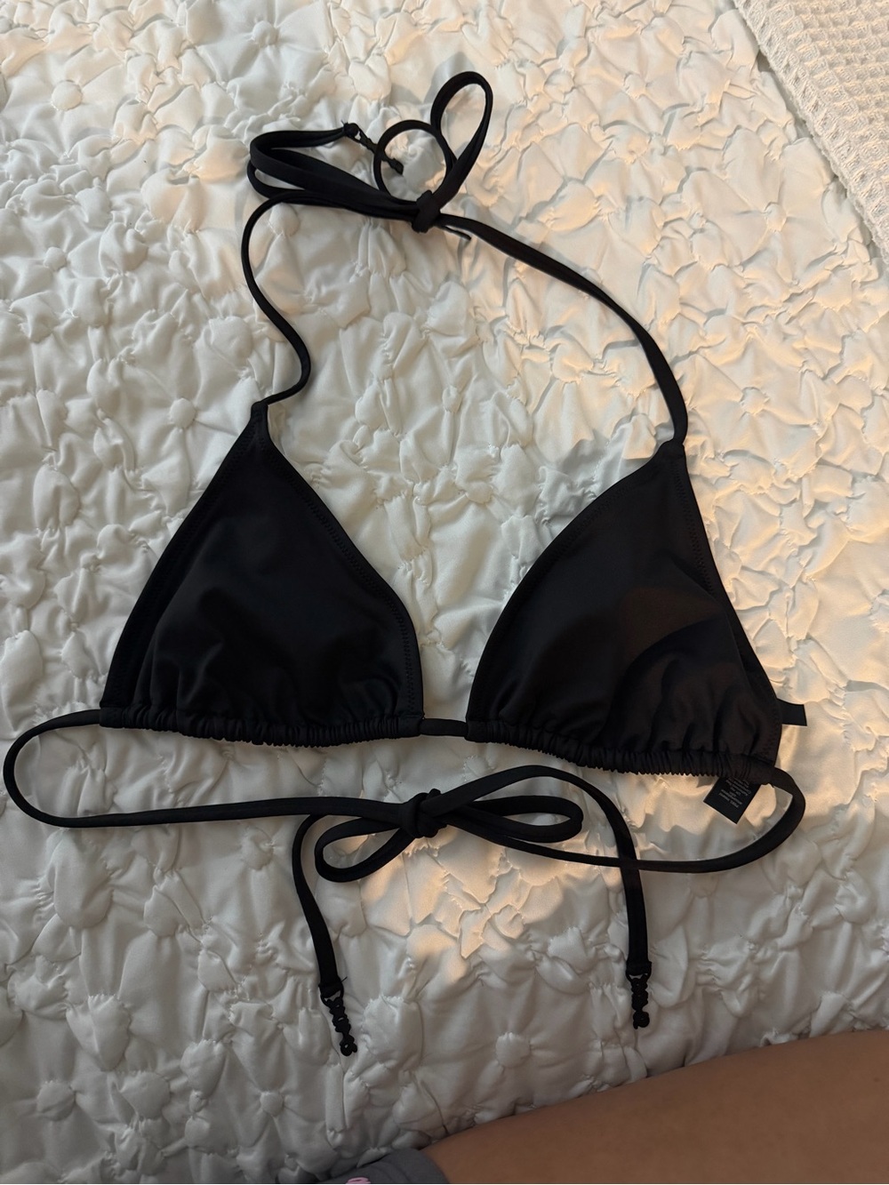 Skims onyx bikini top Large